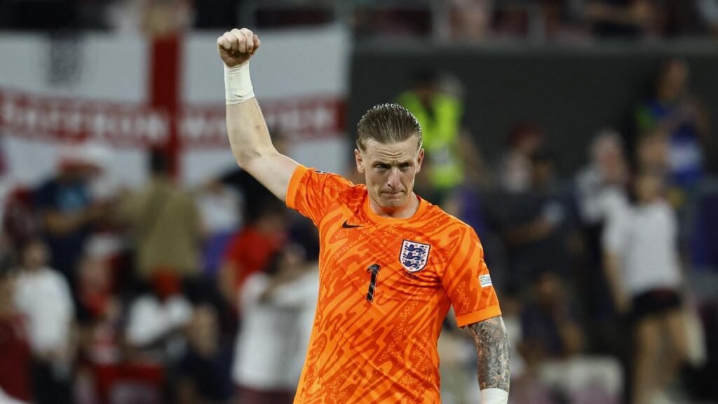 Euro 2024: Jordan Pickford breaks record for most clean sheets kept by an English goalkeeper at major tournaments