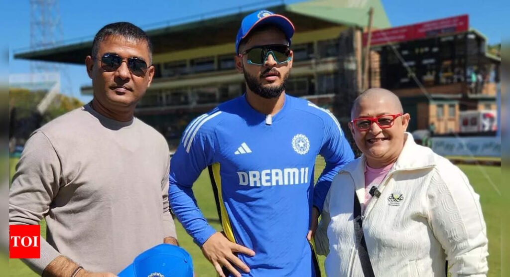 A moment to cherish forever! Riyan Parag gets Team India debut cap from his father. Watch | Cricket News