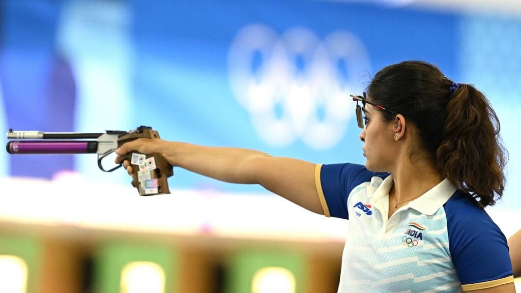 Manu Bhaker wins bronze in 10m pistol shooting, becomes India’s first female Olympic medallist in shooting