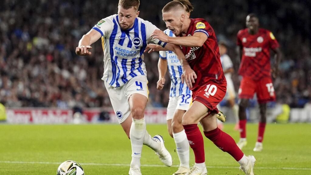 League Cup: O’Riley injured as Brighton cruises past Crawley 4-0 in second round