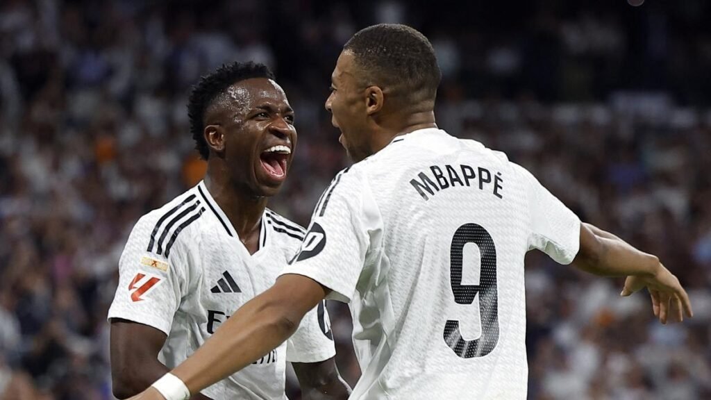 La Liga 2024-25: Vinicius, Mbappe on target as Real Madrid beats Espanyol 4-1