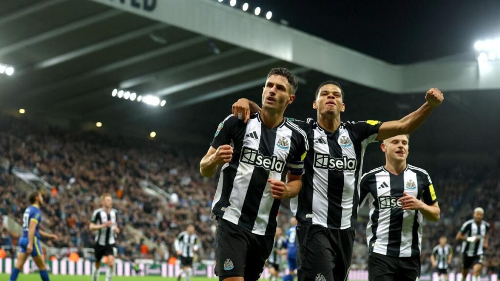 Newcastle wins rearranged match in English League Cup to set up 4th-round meeting with Chelsea