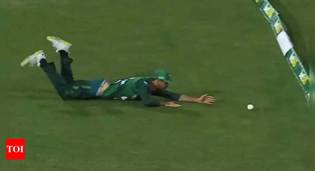 Debut ‘slide’ Pakistan pacer Jahandad Khan would want to forget. Watch |