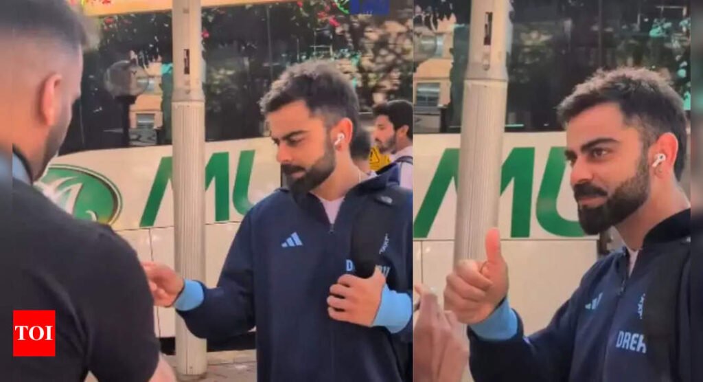 Saxophone signed! Joyous Virat Kohli wins fan’s heart in Australia – Watch | Cricket News