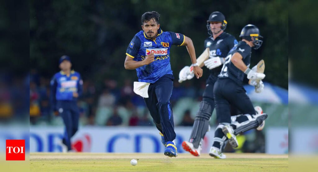 Maheesh Theekshana’s hat-trick headlines rain-interrupted New Zealand-Sri Lanka ODI in Hamilton