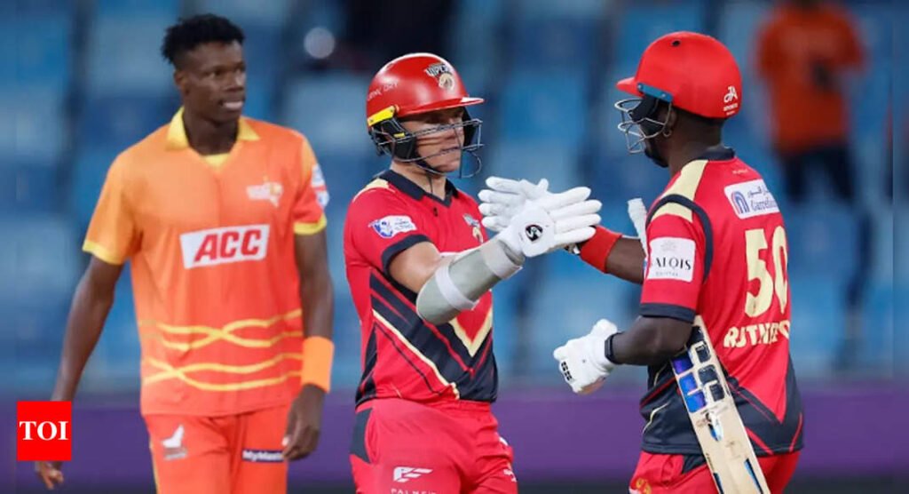 ILT20: Desert Vipers beat Gulf Giants by six wickets for second consecutive win in season 3 | Cricket News