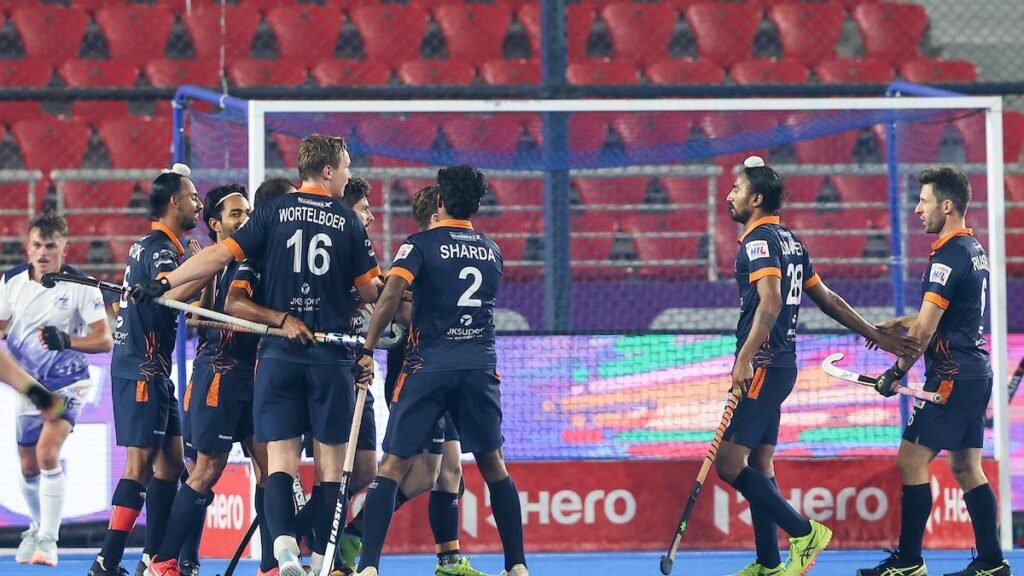 Hockey India League 2024-25: UP Rudras moves to top spot after 2-0 win over Team Gonasika