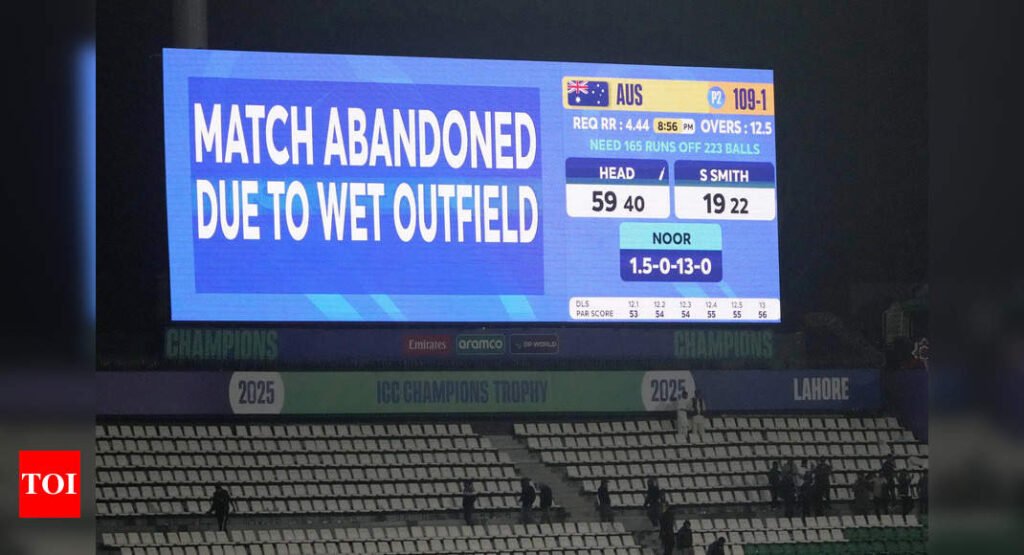 Washout secures Australia’s spot in Champions Trophy semi-final | Cricket News