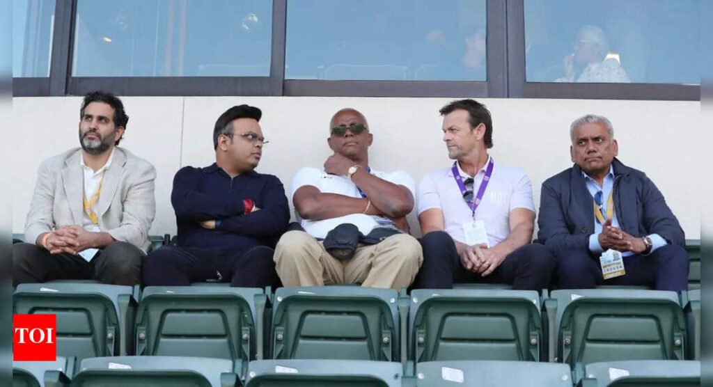 PHOTOS: ICC chief Jay Shah attends MLC double-header at Oakland Coliseum | Cricket News