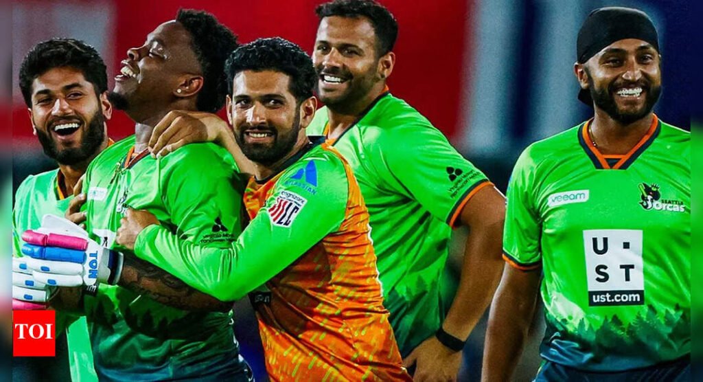 Last-ball mayhem! Shimron Hetmyer stuns Kieron Pollard with a six, Seattle Orcas pull off record MLC chase | Cricket News