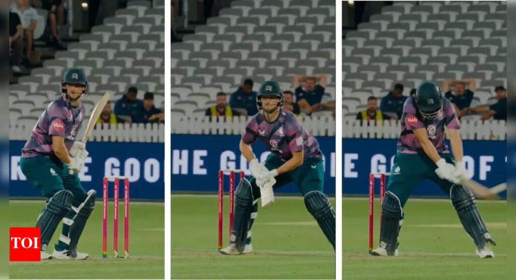 Reverse switch slap or reverse switch pull? Middlesex batter plays a wild shot – Watch video | Cricket News