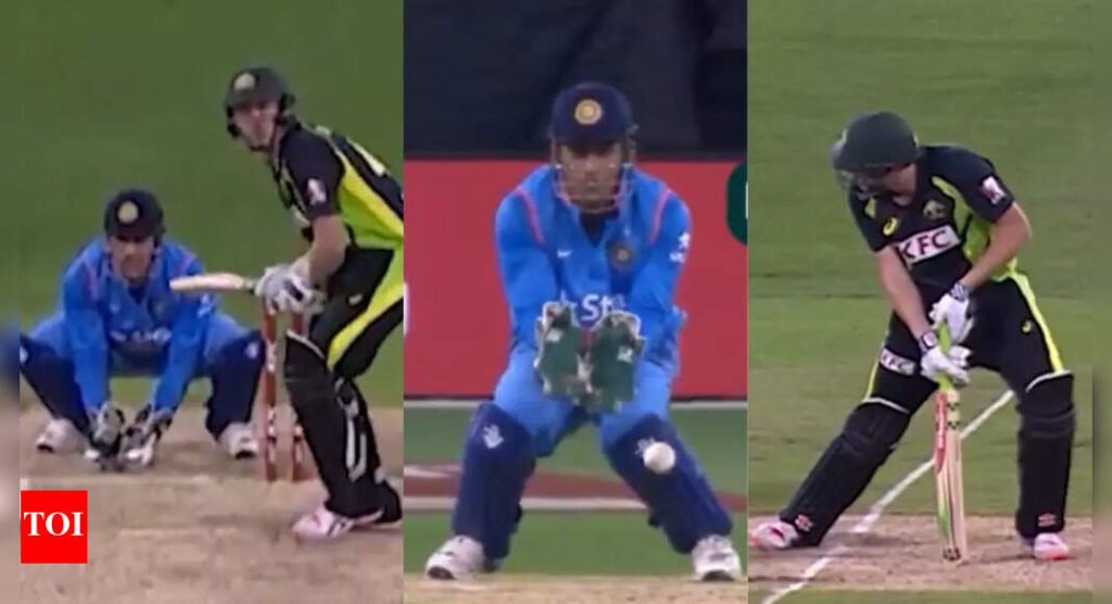 ‘He’s a genius!’: Bizarre MS Dhoni stumping leaves Australia wicketkeeper in disbelief – Luck or skill? | Cricket News