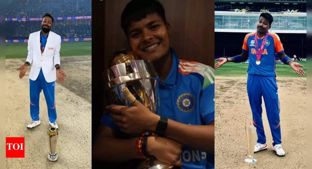 Kranti Gaud recreates Hardik Pandya’s iconic moment; post goes viral after World Cup win | Cricket News