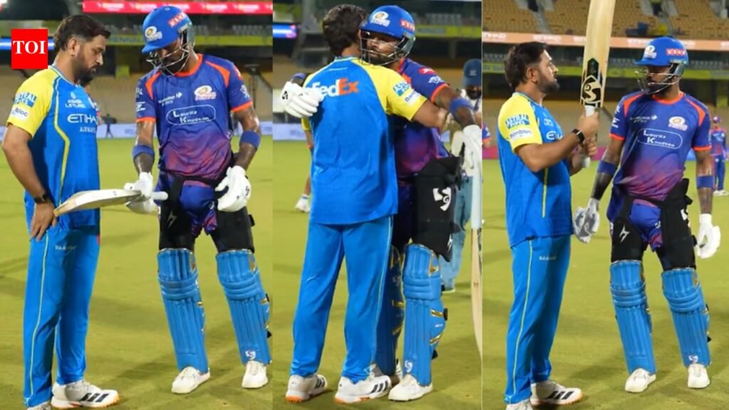 IPL 2026: ‘Love you darling’- Hardik Pandya’s reaction to MS Dhoni steals the show |Watch | Cricket News