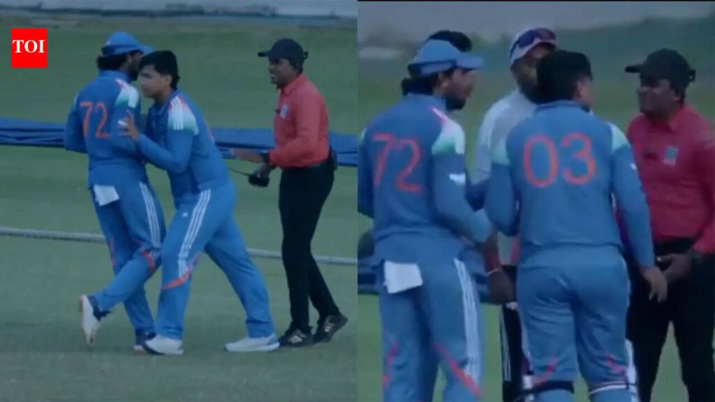 Vaibhav Sooryavanshi intervenes as Tilak Varma argues with umpires amid India A-Sri Lanka A drama – WATCH | Cricket News